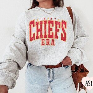 Chiefs Era Crewneck Sweatshirt Unisex Kansas City Football Cozy Collection 51